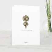 Carte de voeux Noël Quilt (Dos)