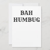 Carte de voeux Noël Scrooge (Dos)