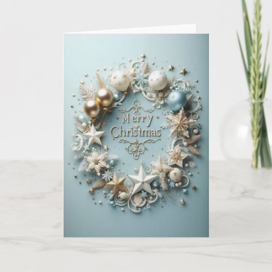 Carte de Vœux Noël - “Un Noël scintillant“ (Devant)