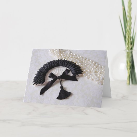 Carte de voeux noire et blanche (Devant)