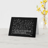 Carte de voeux noire et blanche de citation (Fleur jaune)