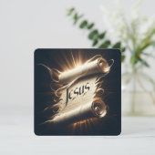 Carte de voeux "Nom du salut" (Debout devant)