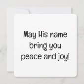 Carte de voeux "Nom du salut" (Dos)