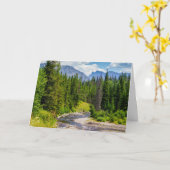 Carte de voeux North Fork Shoshone River (Fleur jaune)