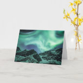 Carte de voeux Northern Light (Fleur jaune)