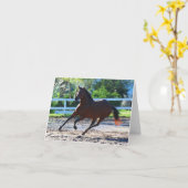 Carte de voeux/note de cheval 5 (Fleur jaune)