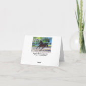 Carte de voeux/note de cheval 5 (Dos)