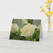 Carte de vœux/Note rose (Fleur jaune)