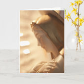 Carte de voeux/note Sainte Marie (Fleur jaune)