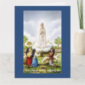 Carte de voeux Notre-Dame de Fatima (Devant)