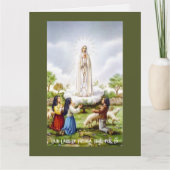 Carte de voeux Notre-Dame de Fatima (Devant)