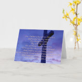 Carte de vœux Notre Père (Fleur jaune)