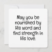 Carte de voeux "Nourri par le monde" (Dos)