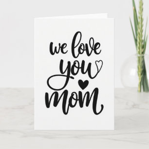 Carte de vœux « Nous t'aimons maman »
