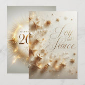 Carte de vœux Nouvel An 2026 | Élégant (Devant / Derrière)