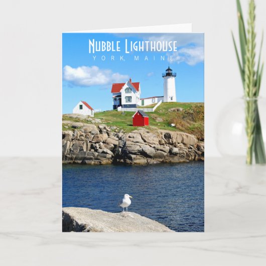 Carte de voeux Nubble Lighthouse (Devant)