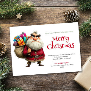 Carte de vœux numérique Xmas fun Père Noël bestsel