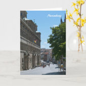 Carte de voeux Nuremberg (Fleur jaune)