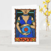 Carte de voeux Nut (Fleur jaune)