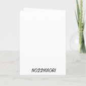 Carte de voeux - NZ - Ma tranche de paradis (Dos)