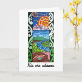 Carte de voeux - NZ - Ma tranche de paradis (Fleur jaune)