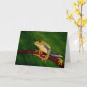 Carte de voeux observée par rouge de blanc de (Fleur jaune)