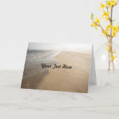 Carte de voeux Ocean and Beach (Fleur jaune)