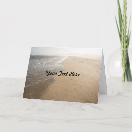 Carte de voeux Ocean and Beach (Devant)