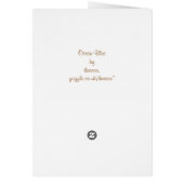 Carte de voeux OCEAN BLUE (Dos)