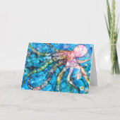 Carte de voeux Octopus (Devant)