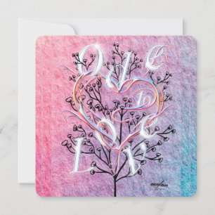 Carte de vœux "Ode à l'amour" de la poète Adiela A