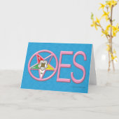 Carte de voeux OES (Fleur jaune)