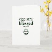 Carte de vœux Œuf Extra Bénis (Fleur jaune)