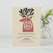 Carte de vœux Oh Mon Cerf (Debout devant)