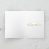 Carte de vœux Oiseau craintif. (Intérieur)