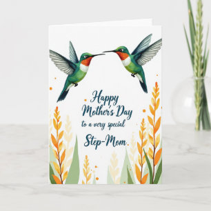 Carte de vœux Oiseaux à pois