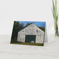 Carte de voeux Old White Barn