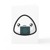Carte de voeux Onigiri