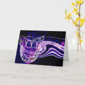 Carte de voeux Open Mouth Teeth Design (Fleur jaune)