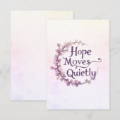 Carte de voeux optimiste (Devant / Derrière)