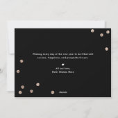 Carte de vœux optimiste Bonne Année (Dos)