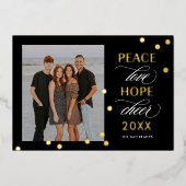 Carte de vœux Optimiste Joyeuse Année en feuille d (Recto)