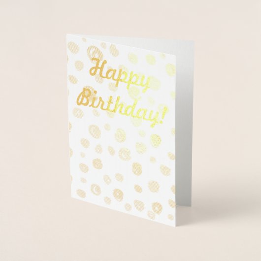 carte de voeux or happy anniversaire (Devant)