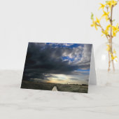 Carte de voeux orageuse de crique (Fleur jaune)