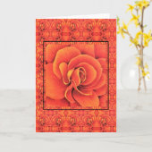 Carte de voeux Orange Begonia (Fleur jaune)