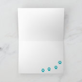 Carte de voeux orange de chat tigré (Intérieur)