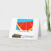 Carte de voeux orange d'éclaboussure (Dos)