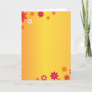 Carte de voeux Orange Flowers