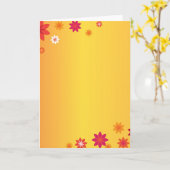 Carte de voeux Orange Flowers (Fleur jaune)