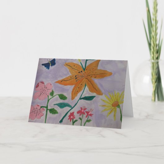 Carte de voeux Orange Lily (Devant)